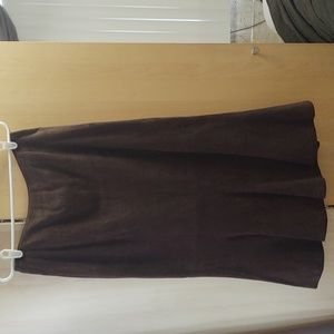 Suede skirt